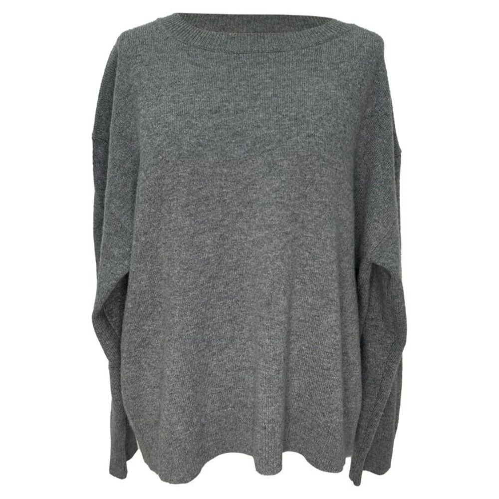 Nili Lotan Nebelo Knitted Sweater in Grey Cashmere